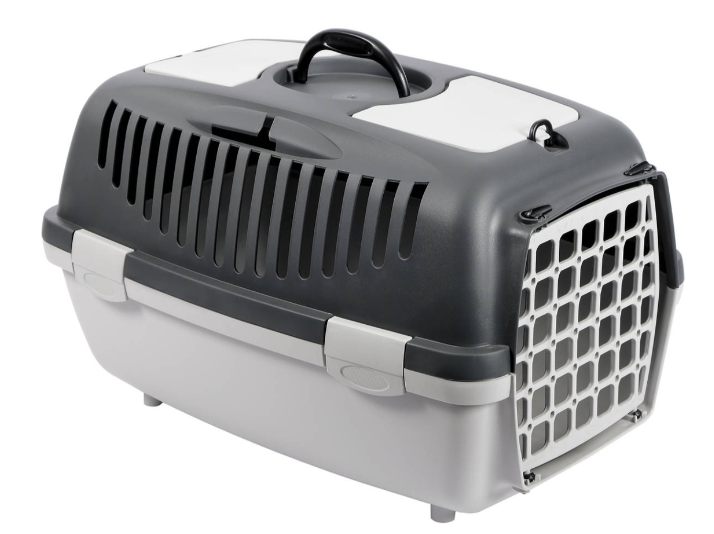 Transportadora para Gato  2 Portas  Cinzento
