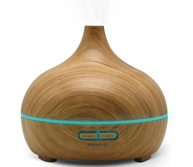 Humidificador e Difusor de Aromas  Madeira Clara Hidra