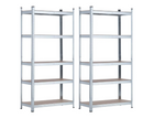 Pack 2 Prateleiras Modulares com 5 Prateleiras Ajustáveis