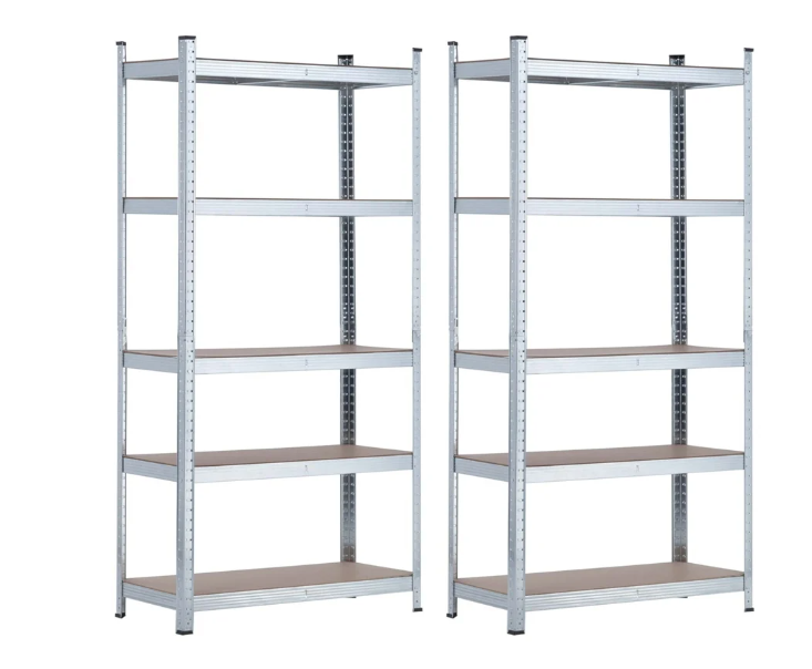 Pack 2 Prateleiras Modulares com 5 Prateleiras Ajustáveis
