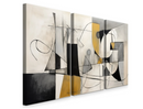 Quadro Decorativo Estilo Moderno 120cm 3 Peças